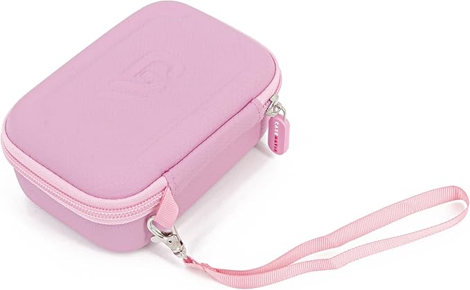 CASEMATIX Retro Handheld Game Console Case Compatible with HigoKids QS4 Portable Retro Video Game Player, Mademax RS-1 Gaming Console, E-MODS Arcade Pocket Player and More Up to 4.75", Pink Case Only