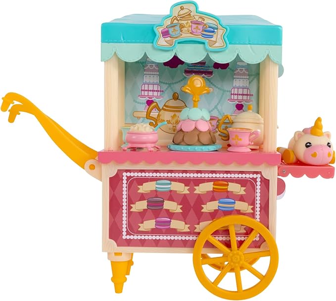 Wild Manes Horse Toys Cherie’s Tea and Treats Cart Playset with Cherie Horse Doll Figure, Includes Brush and Play Accessories