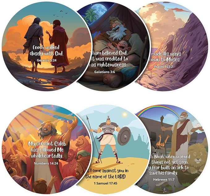 HD Disc Set Heroes of The Faith for Boys, Boy Heroes from The Bible, Project Bible Verses on Walls or Ceilings, Includes 6 Interchangeable Discs, Help Children Live by The Truth of God