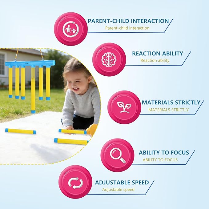 2026 Reflective Drop Stick Challenge Game - Hand-Eye Coordination Reflex Training Toy with 3 Adjustable Speed Modes - Engaging Catching Sticks Game for All Ages