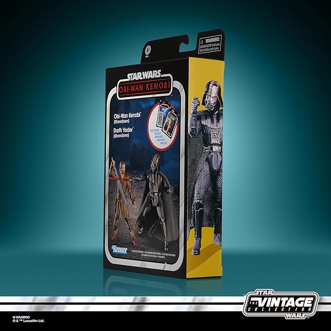 STAR WARS The Vintage Collection Obi-Wan Kenobi (Showdown) & Darth Vader (Showdown), Obi-Wan Kenobi 3.75” Action Figures 2-Pack