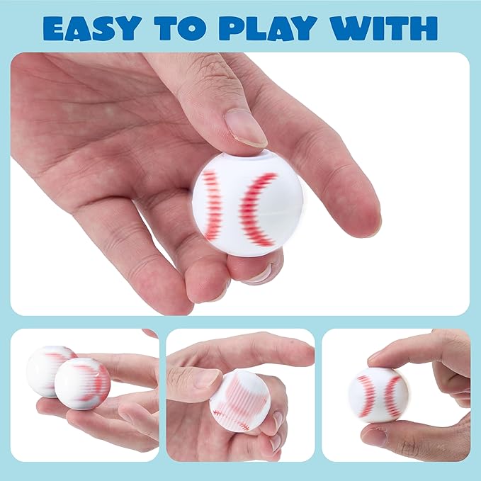 JOYIN 72 Pack Baseball Fidget Spinners for Kids, Baseball Party Favors, Fidget Toys Bulk, Stress Balls, Easter Egg Fillers Goodie Bags Stuffers for Birthday Party, Treasure Box Toys for Classroom