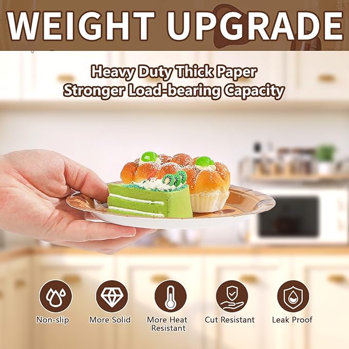 60 Pcs Milk and Cookies Paper Plates 7" Disposable Heavy Duty Chocolate Chip Cookie Dessert Paper Plates Biscuit Theme Party Tableware Set for Kids Birthday Baby Shower Party Decorations Supplies