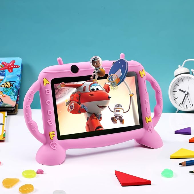 Kids Tablet, 7 inch Tablet for Kids 2-10, Educational Learning Toddler Tablet Android 11, 3GB RAM+32GB ROM Storage, Google Play YouTube
