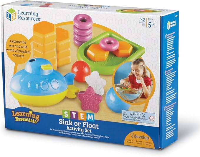 Learning Resources STEM Sink or Float Activity Set, Early Science Concepts, 32 Pieces, Ages 5+