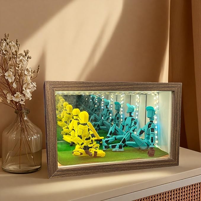 Acrylic Display Case for Collectibles – Lighted Infinity Mirror Mini & Action Figure Cabinet