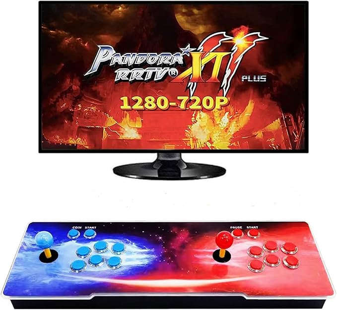 【36800 Games in 1】 Download Function 3D Pandora's Box, 3D Arcade Game Console Support Download Add Extra Games, 3D, 1280x720 Full HD, Search/ Save/Pause Game, 4 Players Online