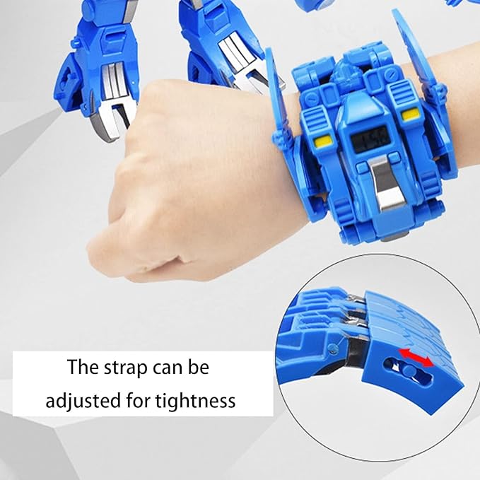 Transformer Dinosaur Watch Robot Toys,Deformation Electronic Watch Dinosaur Animal Robot Action Figure Toys for Adult Kids Boys Girls (Green)