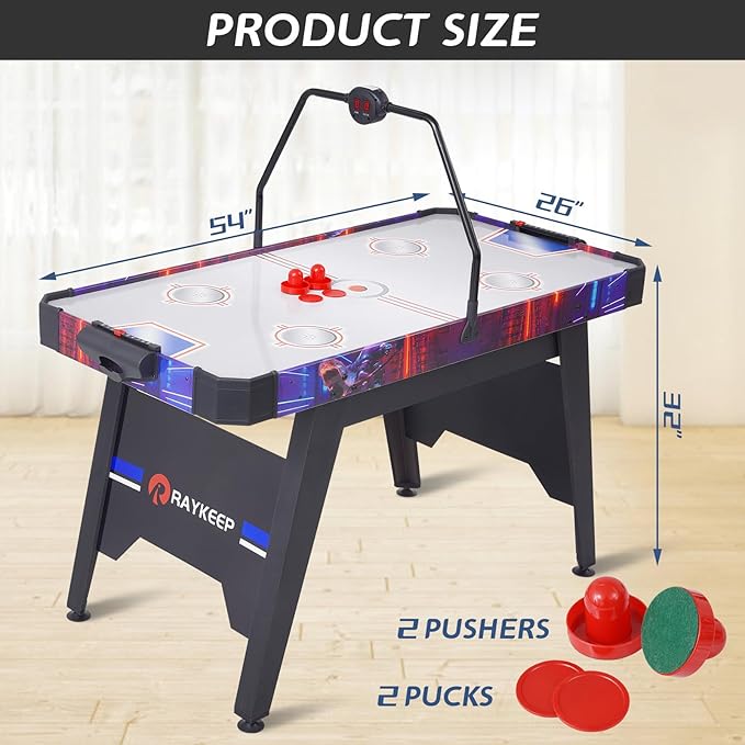 Air Hockey Pushers and Air Hockey Pucks, Indoor Games Goal Handles Paddles Replacement Accessories Set for Game Tables Equipment