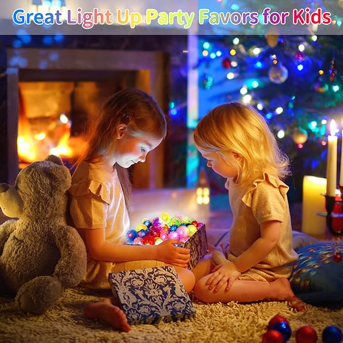65 Pack Light Up Rings Glow in The Dark Party Supplies, Glow Rings Bulk Party Favors for Kids Adults, LED Colorful Rubber Ring Surprise Gift for Birthday Christmas Easter Egg Fillers Party Decorations