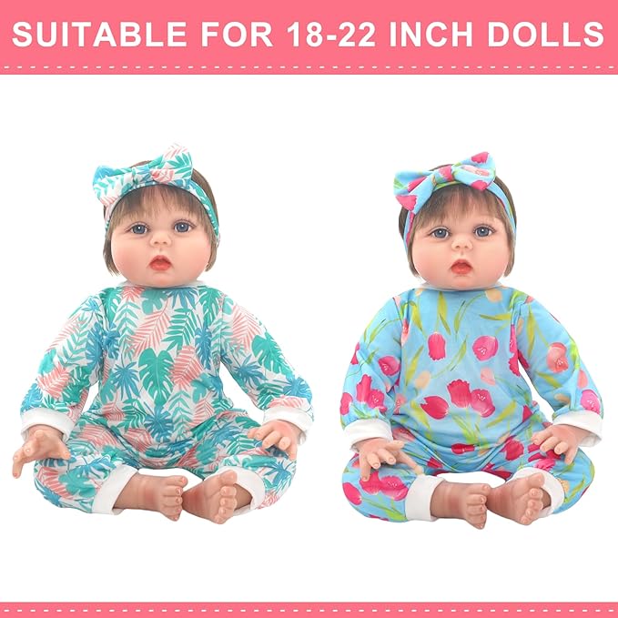 18-22 inch Doll Clothes and Accessories with Headband 5-Packs for 18-22 inch Doll (Not Include Doll)
