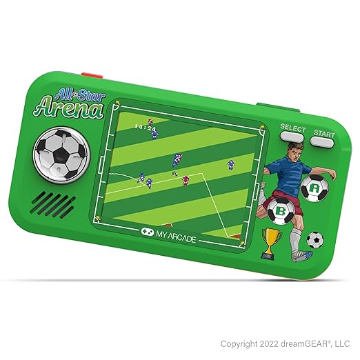 My Arcade All Star Arena Pocket Player- Sports Game Console with 307 Retro Games, Basketball, Soccer, Baseball
