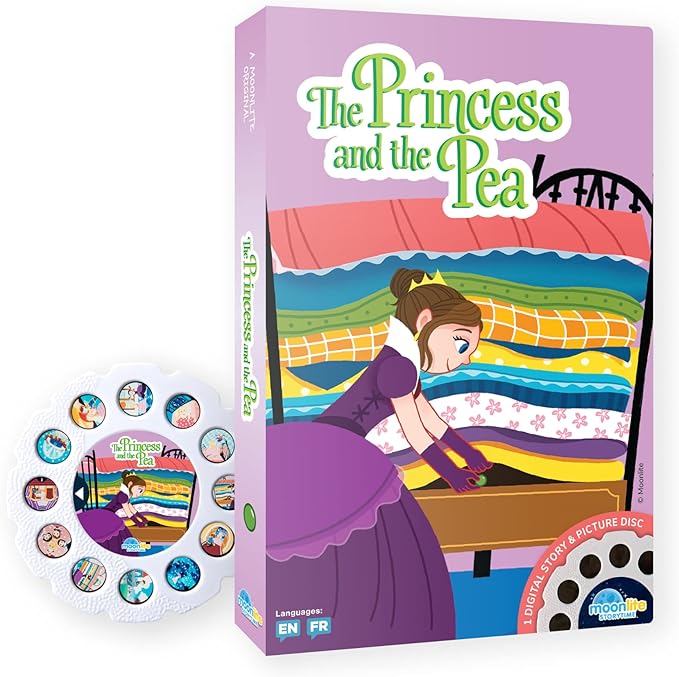 Moonlite Storybook Reels for Flashlight Projector, Kids Toddler | The Princess and The Pea | Single Reel Pack Story for 12 Months and Up