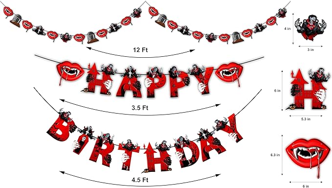 Seyal® Vampre Theme Birthday Party Supplies