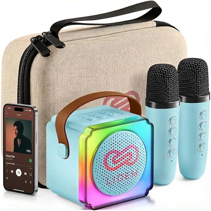 Karaoke Machine for Kids (1, Blue)