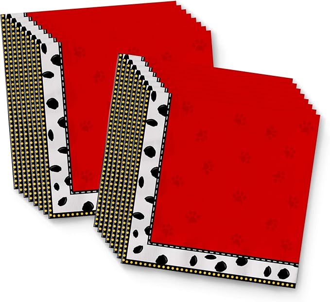 Dalmatians Birthday Party Supplies Set Plates Napkins Cups Tableware Kit for 16