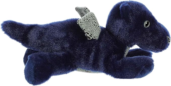 Aurora® Adorable Mini Flopsie™ Sapphire Dragon™ Stuffed Animal - Mini Companions Ready for Playful Adventures - for Kids All Ages, Toddlers, Adults, and Families - Blue 9.5 Inches