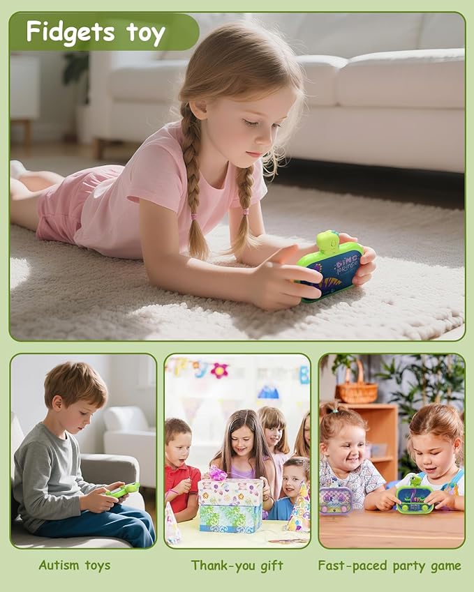 Handheld Water Game with Light – Water Ball Target Toy for Kids Ages 3+, Retro Fidget, Screen-Free Car Travel Game, Road Trip, Airplane, Portable Autism Gift