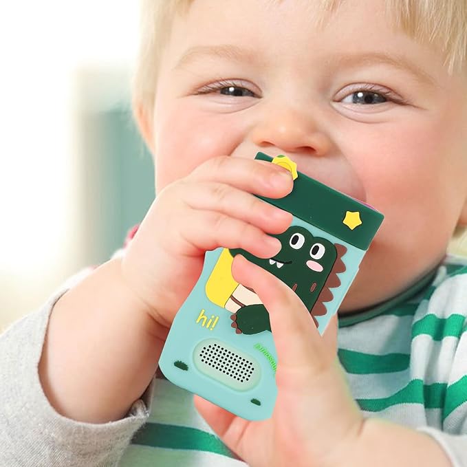 48MP 1080P HD Kids Smart Phone, 2.8in Touchscreen Camera with Autofocus, 180° Rotating Lens, Music Player, Games, Voice Recorder, for Boys Girls, with Carton Stickers (Green