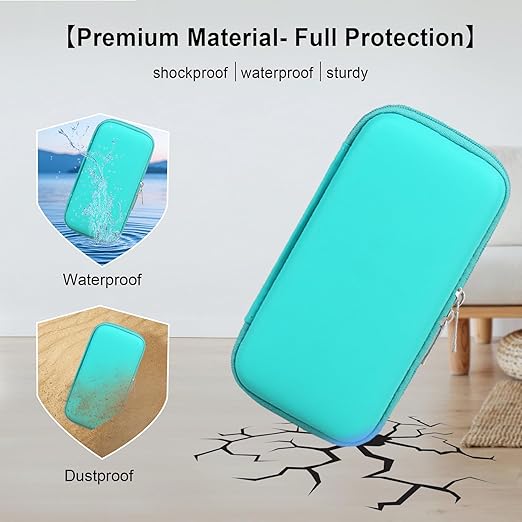 Elonbo Carrying Case for TaddToy/WELLST·G/Beijue/FAMILY POCKET/CCTU/X- JOYKIDS/GREENCREEK/Beico/KAVOYI/GuaiyeyeAP/TEBIYOU Handheld Game Console, Portable Electronic Gaming Player Bag, Green