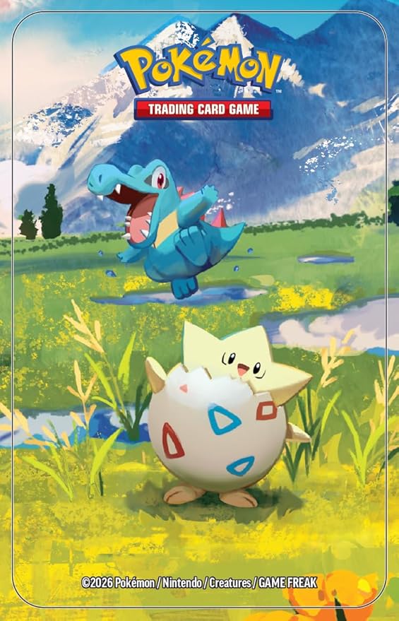 Pokémon TCG: Mega Evolution—Ascended Heroes Mini Tin: Togepi & Totodile (1 Sticker Sheet, a Pokémon Art Card & 2 Booster Packs)