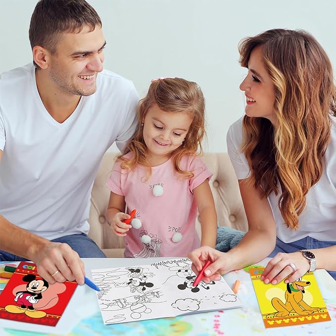 Mickey Birthday Party Supplies, 24Pcs Mouse Coloring Books for Minnie Birthday Party Gifts, Goodie Bag Stuffers, Classroom Rewards, 8 Styles