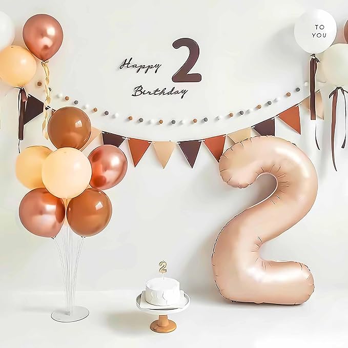 JOYYPOP 6 Sets 28 Inch Balloon Stand Kit, Balloon Holder Stickers Table Decoration Party Birthday Wedding Supplies Accessories
