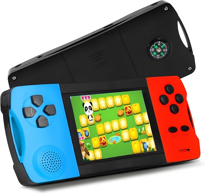 Handheld Games for Kids with Built-in 100+ Classic Retro Games, 3.2" IPS Screen Portable & Rechargeable Arcade Gaming Player,Travel Toys Birthday Gift for Boys Girls