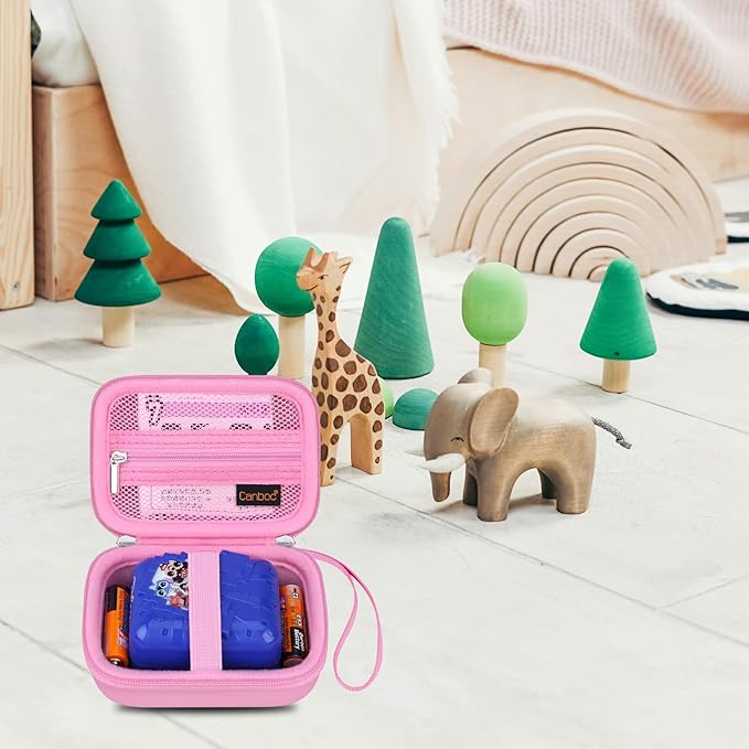 Canboc Hard Carrying Case for Bitzee Magicals/Bitzee Disney/Bitzee Interactive Toy Digital Pet, Virtual Electronic Pets Kids Toys Storage Bag, Pink (Case Only)