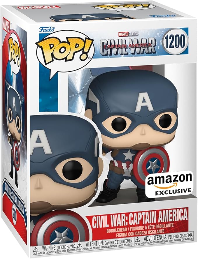 Funko POP! Marvel: Civil War Build A Scene - Captain America - Collectable Vinyl Figure - Gift Idea - Official Merchandise - for Kids & Adults - Movies Fans