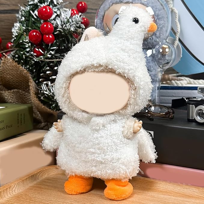 Clothes for Doll - Swan Hat + Top with Wings + Yellow Socks (NO Doll),Little Swan