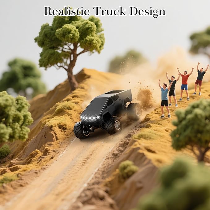 MINI RC Car,APP Controlled 1:64 Scale Alloy Off Road MINI RC Truck | Remote Control Car Speed/Steering Adjustable | 2.4Ghz Monster Truck Toys | Birthdays Gift for Boys Girls & Adults