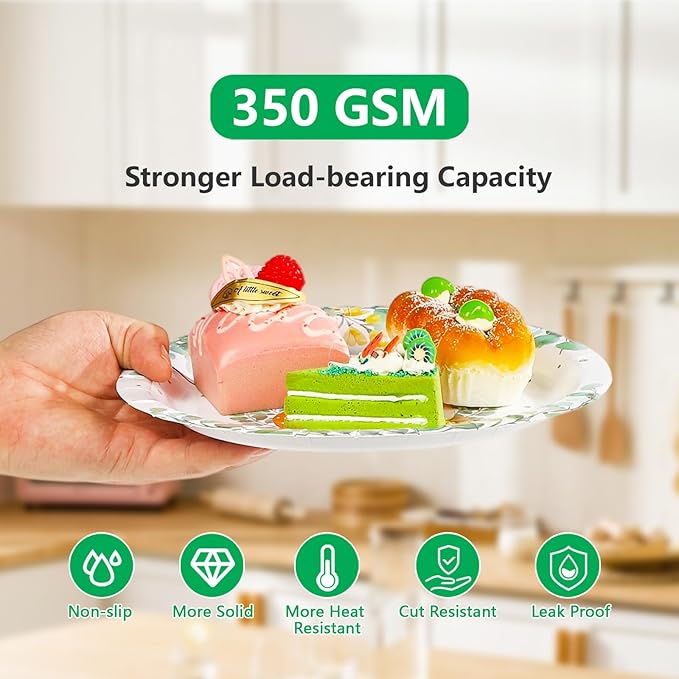 96Pcs Oh Deer He's Almost Here Baby Shower Party Supplies Green Deer Plates and Napkins Woodland Animal Tableware Set for Boy Animal Baby Shower Gender Reveal Party Supplies，Serves 24