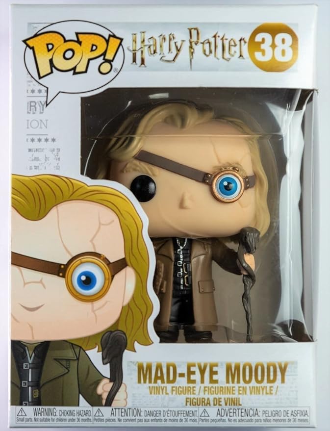 POP Harry Potter - Mad-Eye Moody Funko Vinyl Figure (Bundled with Compatible Box Protector Case), Multicolor, 3.75 inches