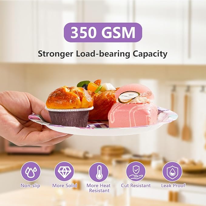 96Pcs Pink & Purple Gem Stone Birthday Party Supplies She's a Gem Plates and Napkins Disposable Pink Purple Jewel Crystal Diamond Tableware Set for Girls Happy Birthday Party Decorations Serves 24