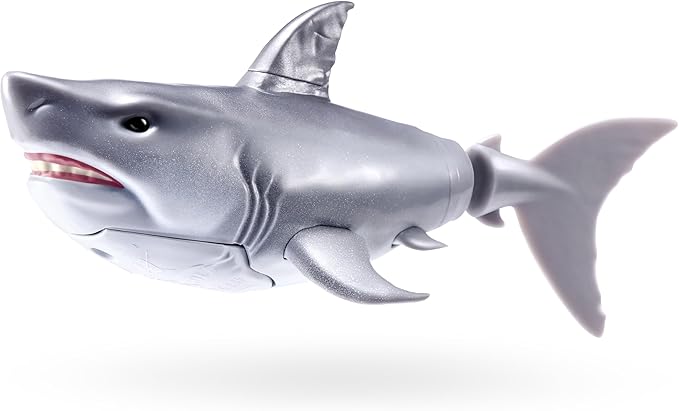 Robo Alive Water Activated Shark 2 Pack (White) by ZURU – Realistic Swimming Robotic Bath Toy for Kids, Tweens & Teens, Water-Activated Pet Shark for Play & Pranks, 3+
