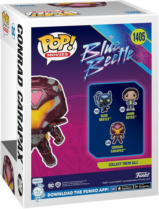Funko POP! Movies: DC - Blue Beetle - Conrad Carapax - Collectable Vinyl Figure - Gift Idea - Official Merchandise - for Kids & Adults - Movies Fans - Model Figure for Collectors and Display