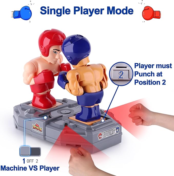 iPlay, iLearn Electronic Boxing Toys, RC Fighting Robots, Kid Board Games, Wrestling Battle Bots, Interactive Punching Boxer, Indoor Sports Playset, Cool Birthday Gift 3 4 5 6 7 8-12 Year Old Boy Teen