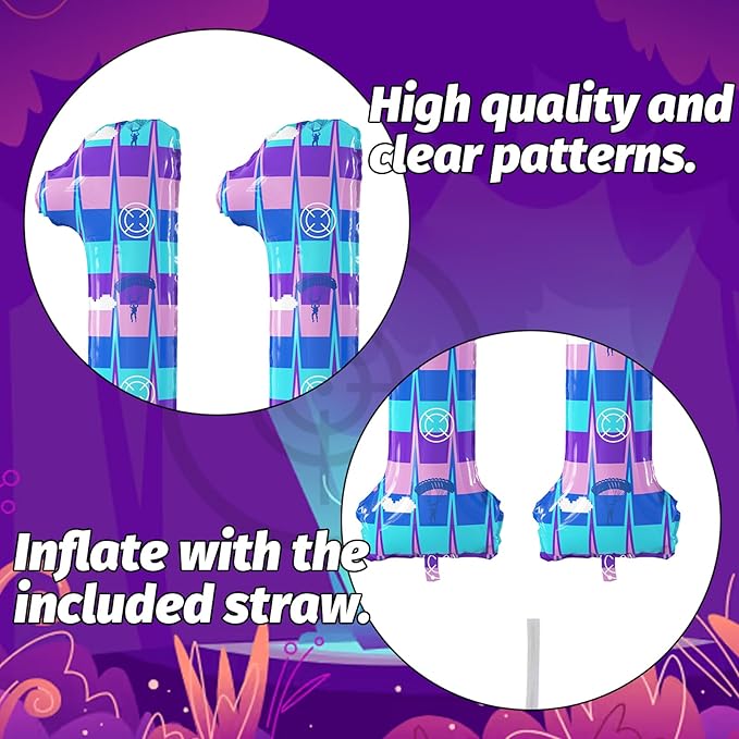 40 Inch Video Game Theme Number 11 Balloons Large Birthday Party Number Balloons Piñata Gaming for Kids Battle Boys Birthday Party Decoration Supplies