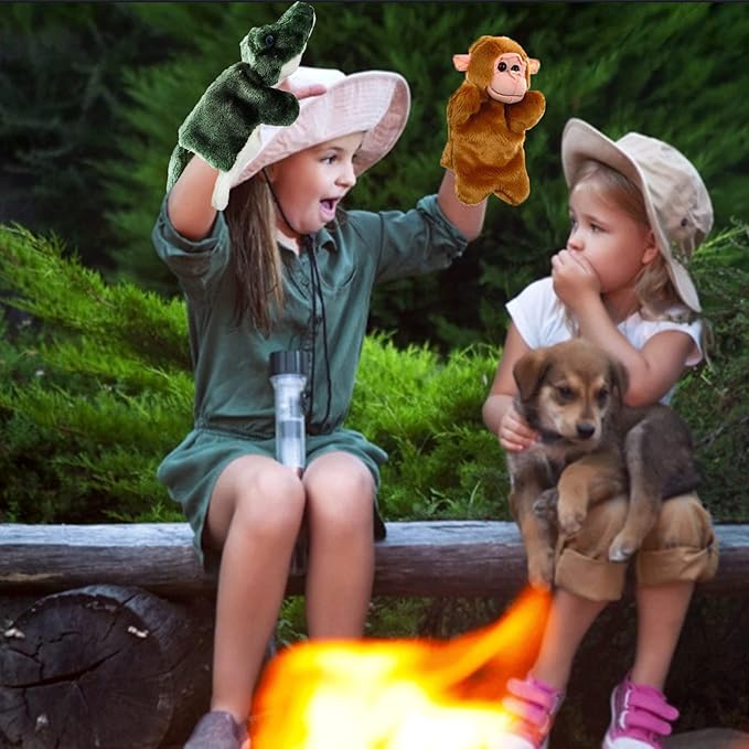 RIY Hand Puppet - Forest Animals Friends Educational Puppets Monkey