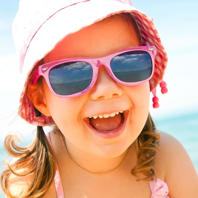 TUPARKA 12 Pack Sunglasses in Bulk for School, Birthday, Beach and Pool Party, Goody Bag Fillers, Pink