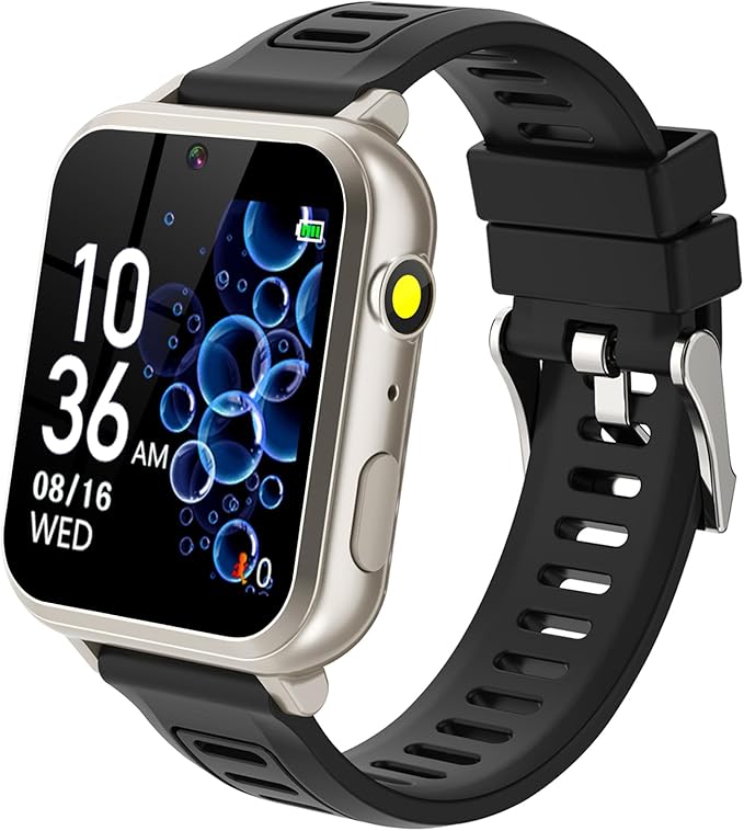 Kids Smart Watch Boys with 39 Puzzle Games HD Touch Screen Camera Music Player Pedometer Alarm Clock Calculator Flashlight 12/24 hr Gift for 4-12 Year Old Boys Toys