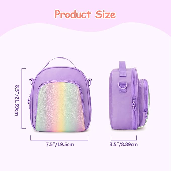 Carrying Case Compatible with Yoto Mini (2024 Edition), Card Holder Hold Up to 30 Cards, Travel Storage Bag for Audio Music Player & Headphone Accessories, Purple (Bag Only) Patented Design
