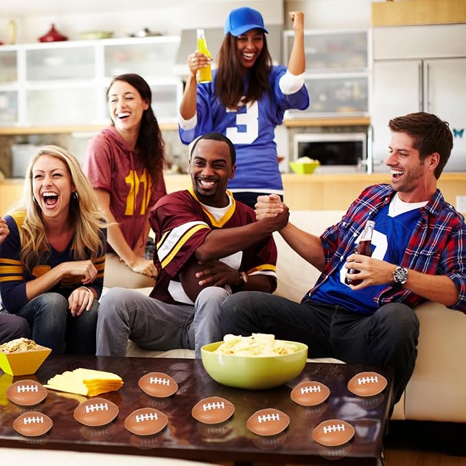 Uogw 36Packs Football Stress Balls, 2.17" Mini Foam Footballs,Superbowl Decoration Party Favor, Mini Foam Squeeze Sports Balls for Party Supplies and Outdoor Games