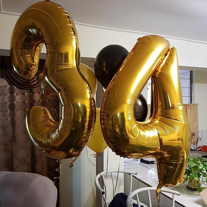 40 Inch Gold Balloon Number 14 Balloon,Jumbo Mylar Foil Helium Balloon for 14 Birthday Digital Balloons for Birthday Party,Wedding Anniversary Party Decorations