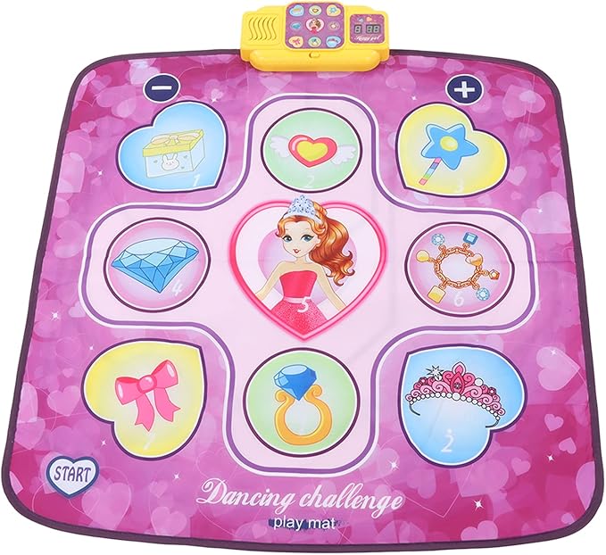 Kids Music Dance Mat Foldable Improve Coordination Antislip Electronic Dance Pad