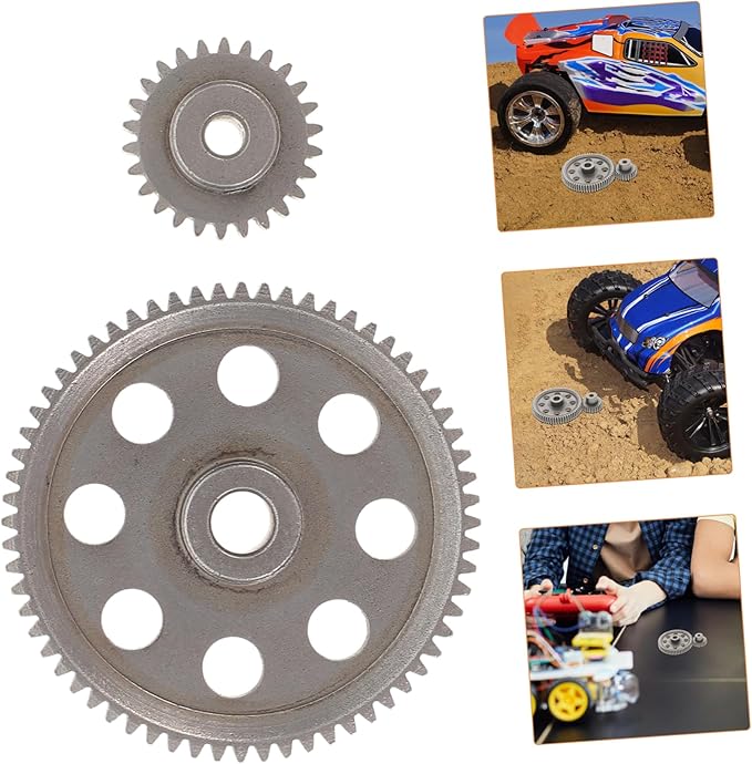 1set Remote Control Car Gear Steel Differential Gears Rc Vehicle Parts Scale Replacement