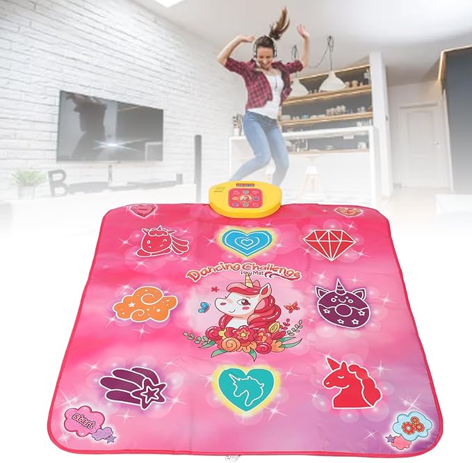 Dance Mat, Electronic Dance Mat Toys PE PP ABS Material Multifunctional Touch Sensitive Dances Pad for Kids Home School Entertainment
