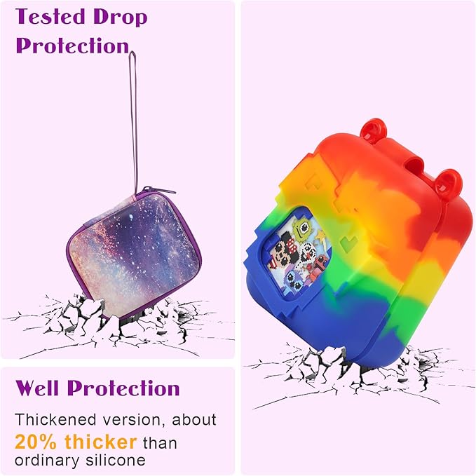 MGZNMTY Carrying Case and Silicone Case for Bitzee Disney Interactive Toy Digital Pet