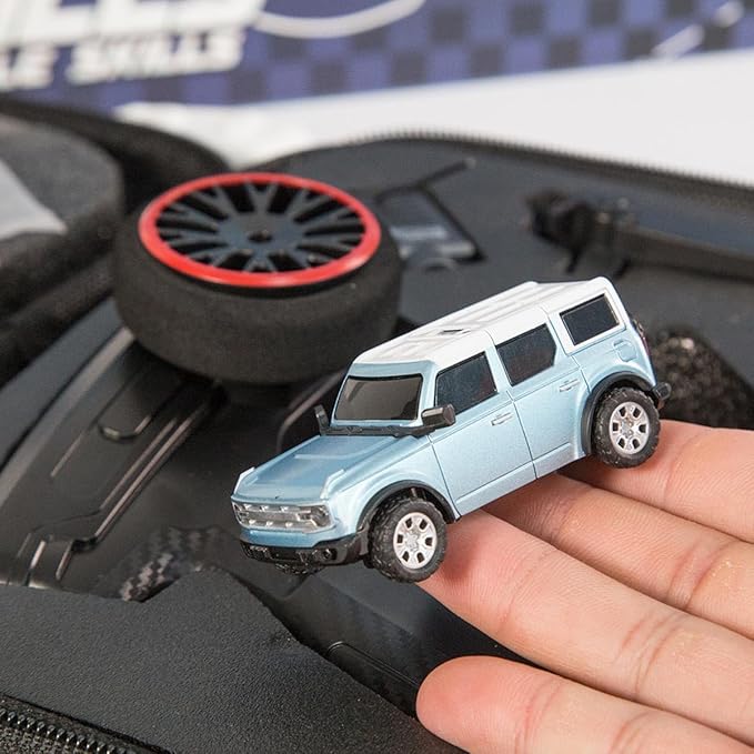 WL 6405-C 1/64 FPV RC Car, Full Proportional Mini Remote Control Car with APP Auto-Pairing, WiFi Module Control, Camera - Includes Storage Case ＆ Tow Trailers (RTR Version)